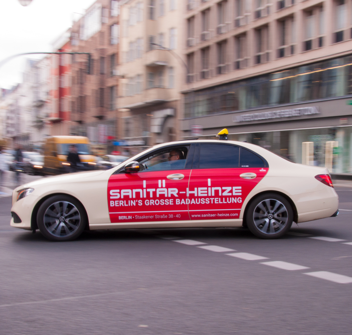 OOH Kudamm Sanitär Heinze Taxiwerbung